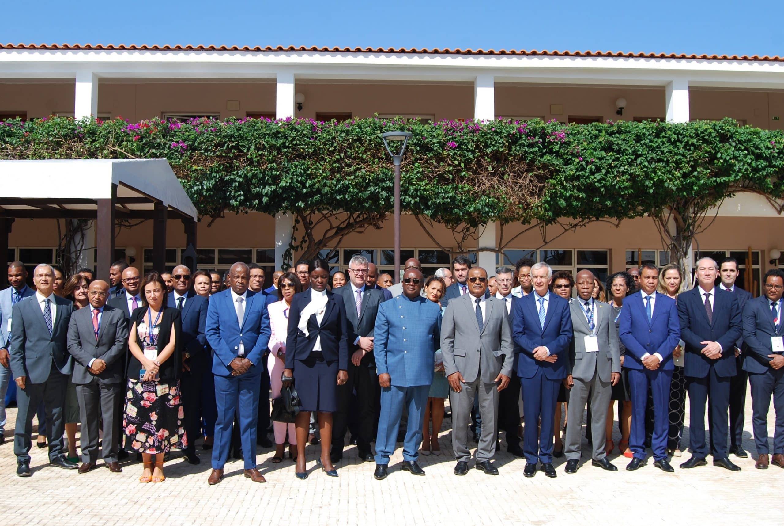 As comitivas participantes da XII Conferência do Fórum dos Presidentes dos Supremos Tribunais de Justiça em Cabo Verde